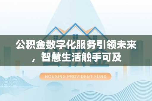 龙岗公积金数字化服务引领未来，智慧生活触手可及